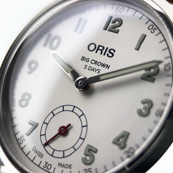 Oris Big Crown Wings of Hope Steel White Dial 40mm Automatic Mens Watch 7781 - Picture 2 of 9